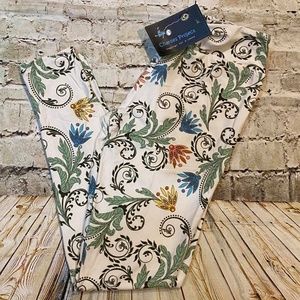 NWT Charlie's Project Leggings Paisley floral